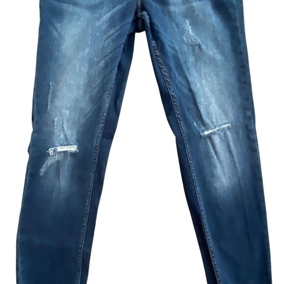 Vigoss Ace Skinny Womens Dark Wash Distressed Denim Jeans-Size 29-GUC - Picture 5 of 8